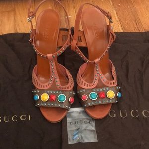 Gucci 100% Authentic - Limited Edition Stone Heels